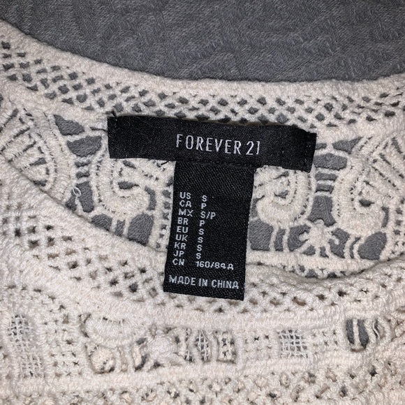 Forever 21 Tops - Forever 21 knitted white tank top cover